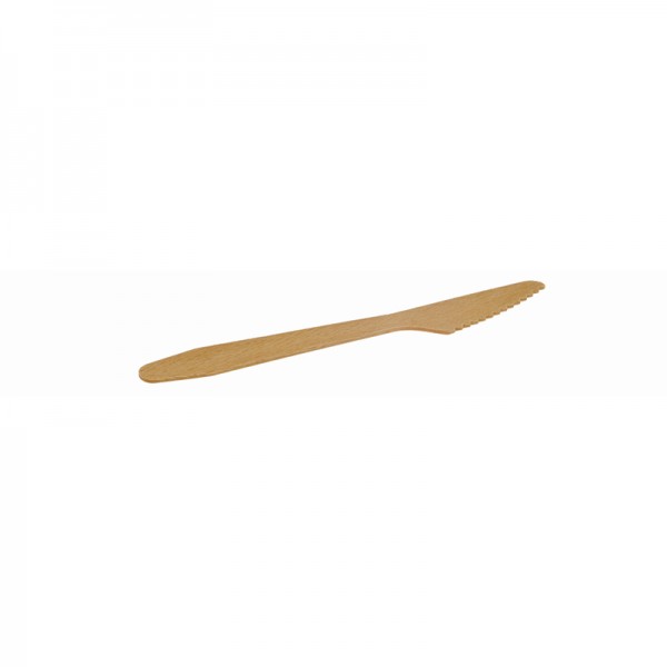 Jednorazový drevený nôž 16,5cm, 100ks 5554