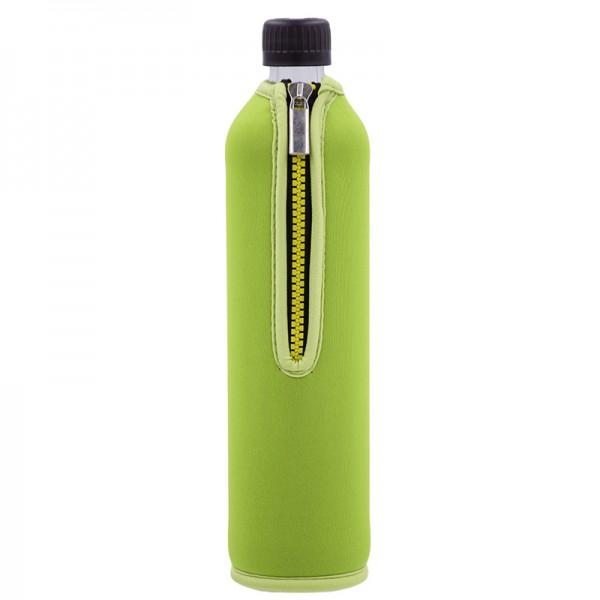 Sklenená fľaša v neopréne 0,7 l zelená, H1240-02