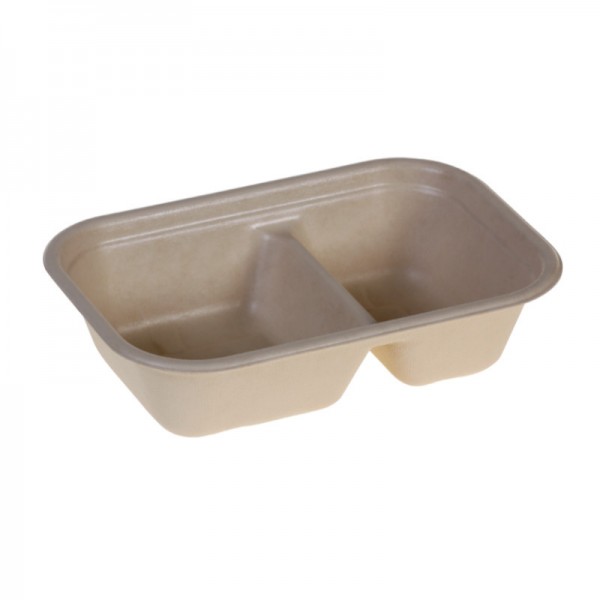 Miska/menubox 2-komorová 1000ml laminovaná, 125ks 22495