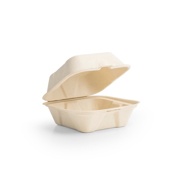 Ekologický box na hamburger 450ml, natural, 50ks B003N
