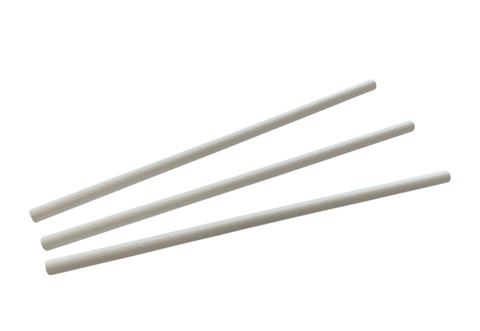 Nápojová slamka papierová 25 cm Ø 8mm, 100ks 24792